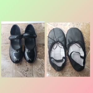 Girls Tap Shoes and Ballet Shoes Size 2